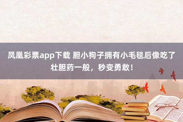 凤凰彩票app下载 胆小狗子拥有小毛毯后像吃了壮胆药一般，秒变勇敢！