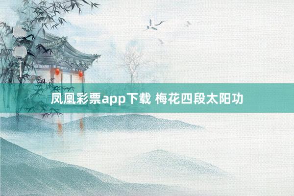 凤凰彩票app下载 梅花四段太阳功