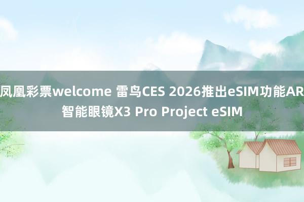 凤凰彩票welcome 雷鸟CES 2026推出eSIM功能AR智能眼镜X3 Pro Project eSIM