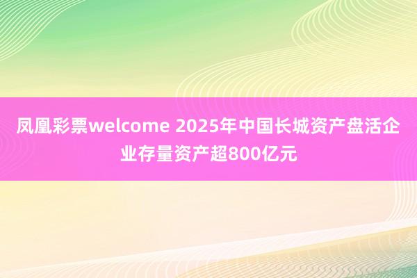 凤凰彩票welcome 2025年中国长城资产盘活企业存量资产超800亿元