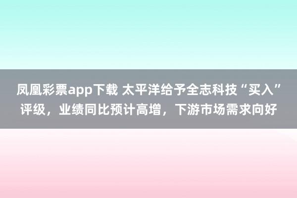 凤凰彩票app下载 太平洋给予全志科技“买入”评级,业绩同比预计高增,下游市场需求向好