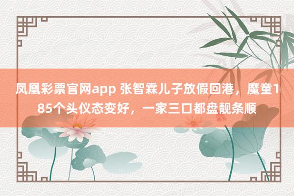 凤凰彩票官网app 张智霖儿子放假回港，魔童185个头仪态变好，一家三口都盘靓条顺