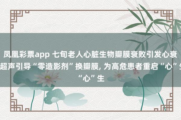 凤凰彩票app 七旬老人心脏生物瓣膜衰败引发心衰, 超声引导“零造影剂”换瓣膜, 为高危患者重启“心”生