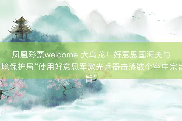 凤凰彩票welcome 大乌龙!好意思国海关与边境保护局“使用好意思军激光兵器击落数个空中宗旨”